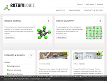 Tablet Screenshot of enzymlogic.com